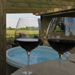 Two glasses of red wine overlooking Vineyard