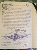 Cabin note book. Our guests are so creative!